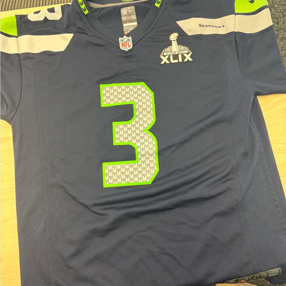NFL On Field Jersey with Navy and Neon Green